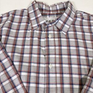 Frank & Eileen Mens Paul Button Down Shirt Plaid Size Med Made In USA Designer‎
